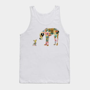 Great dane and Chihuahua Tank Top